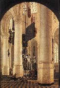 HOUCKGEEST, Gerard New Church in Delft with the Tomb of Willem the Silent g oil painting